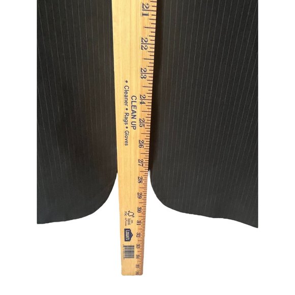 Theory Mens Slim Fit Two Button Striped Sport Coat Blazer Dark Charcoal Grey 40R - Picture 13 of 13